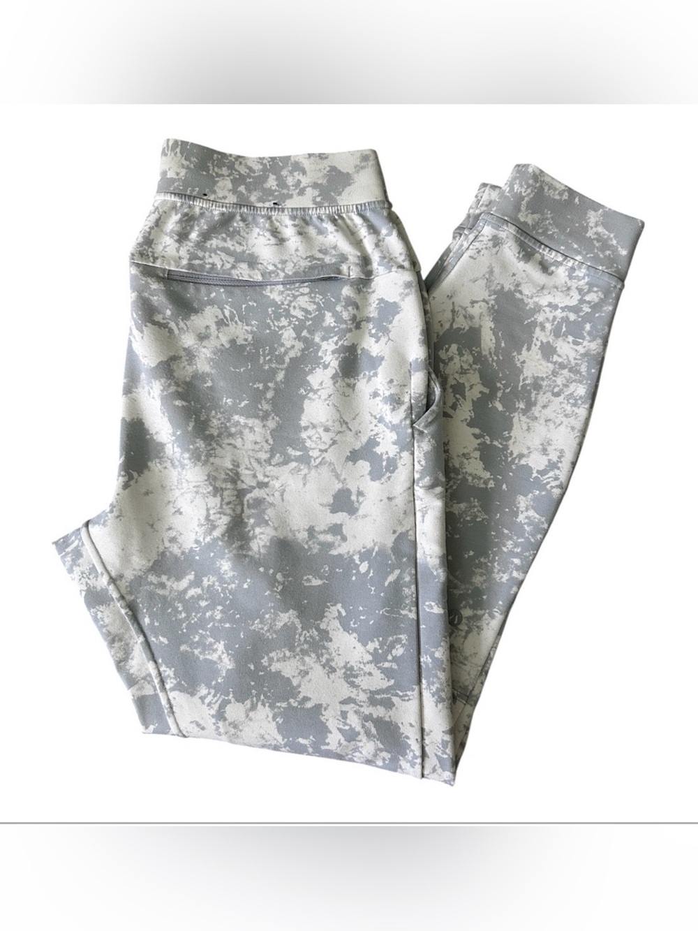 Lululemon City Sweat Mens Small Astral Gray Graphic Camouflage Joggers